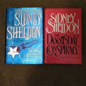 2 Sidney Sheldon hardback books